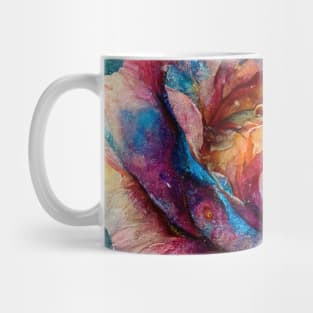 Rainbow Rose Flower Vintage Mug